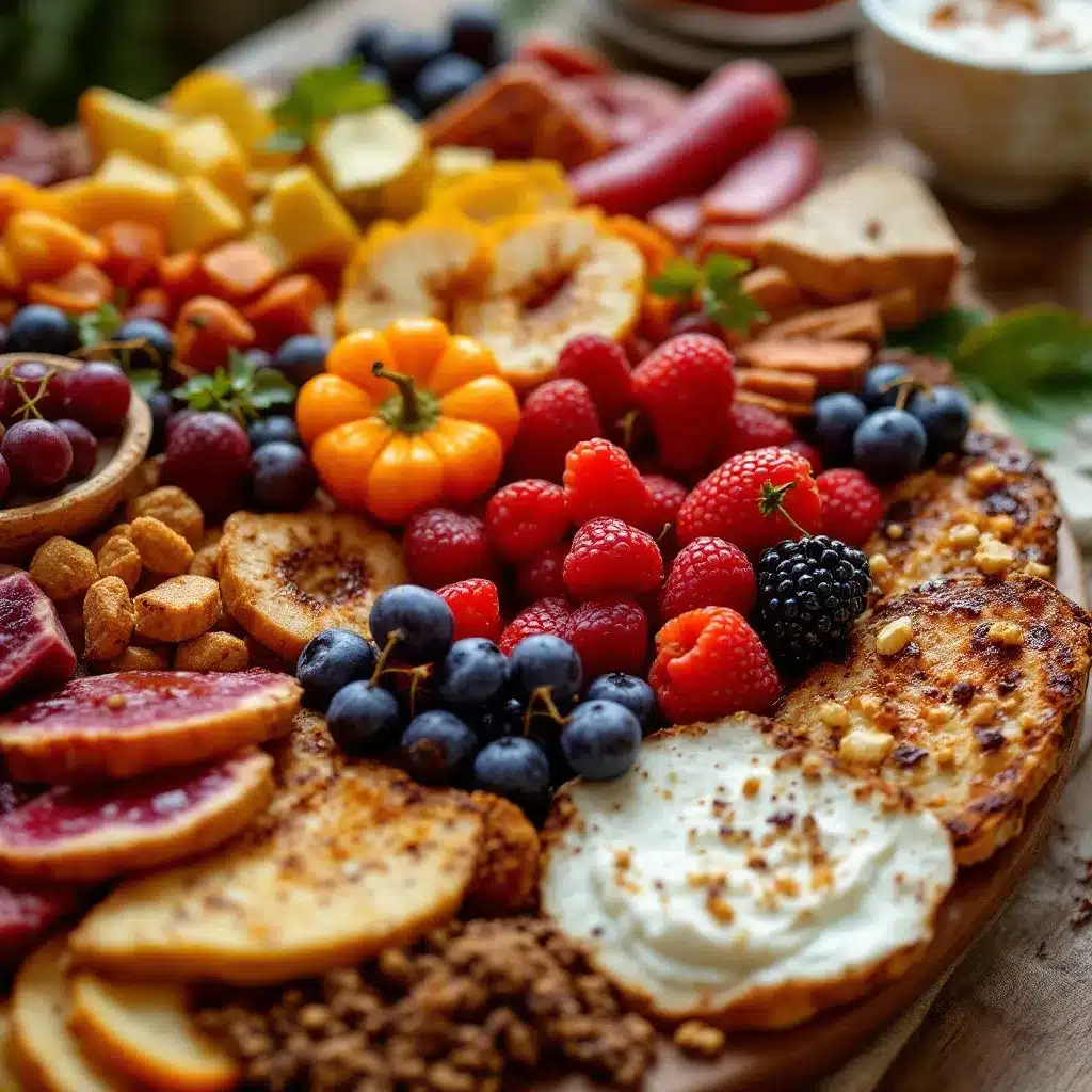 Friendsgiving charcuterie board preparation steps
