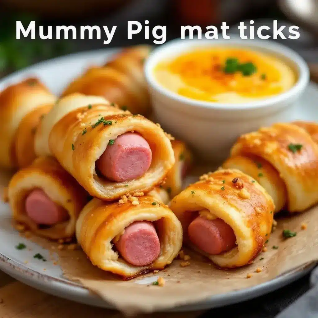 fun mummy pigs in a blanket preparation steps
