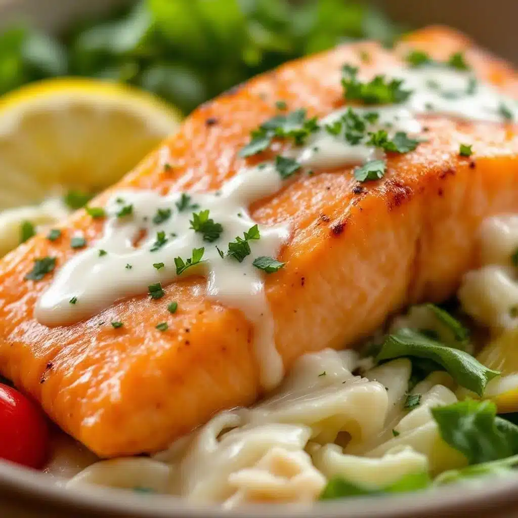 garlic butter salmon - featured image