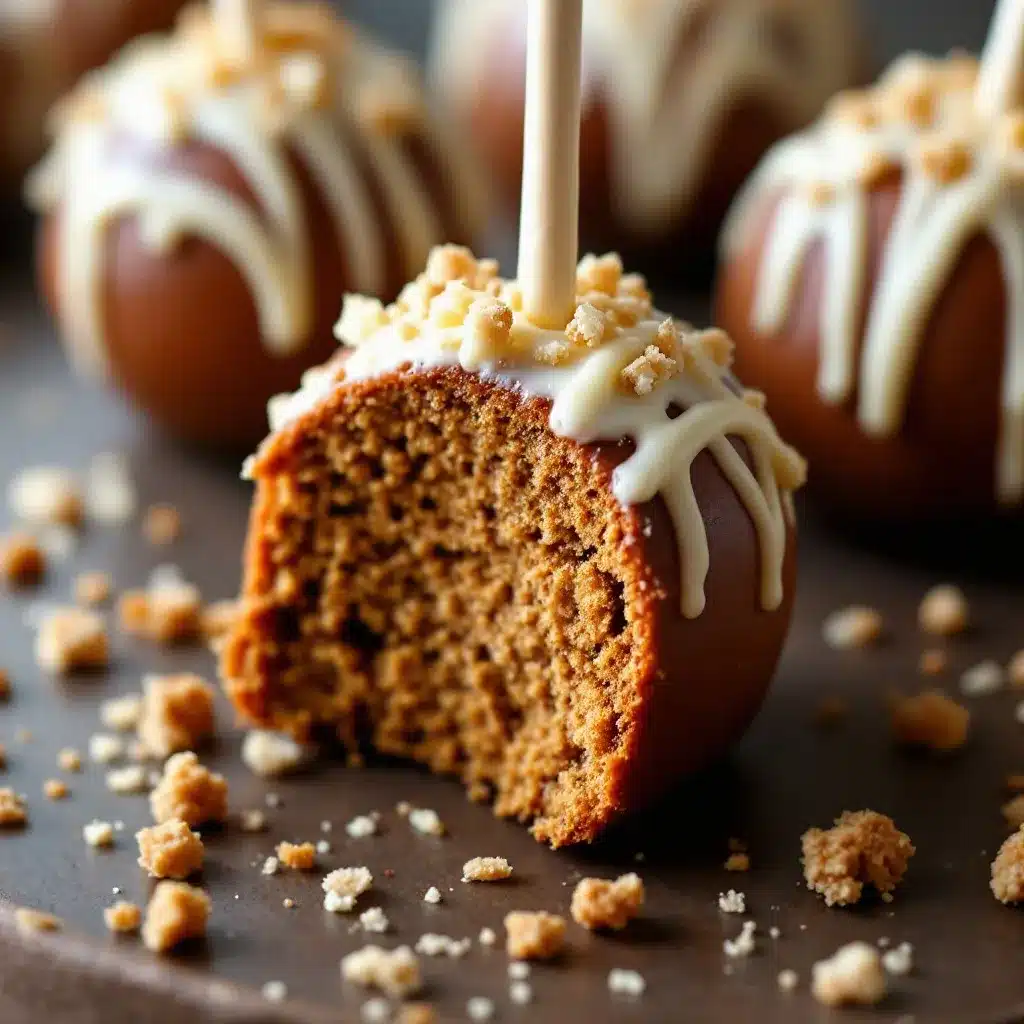 gingerbread cake pops preparation steps