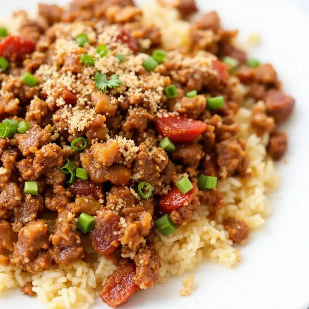 ground beef and rice skillet preparation steps