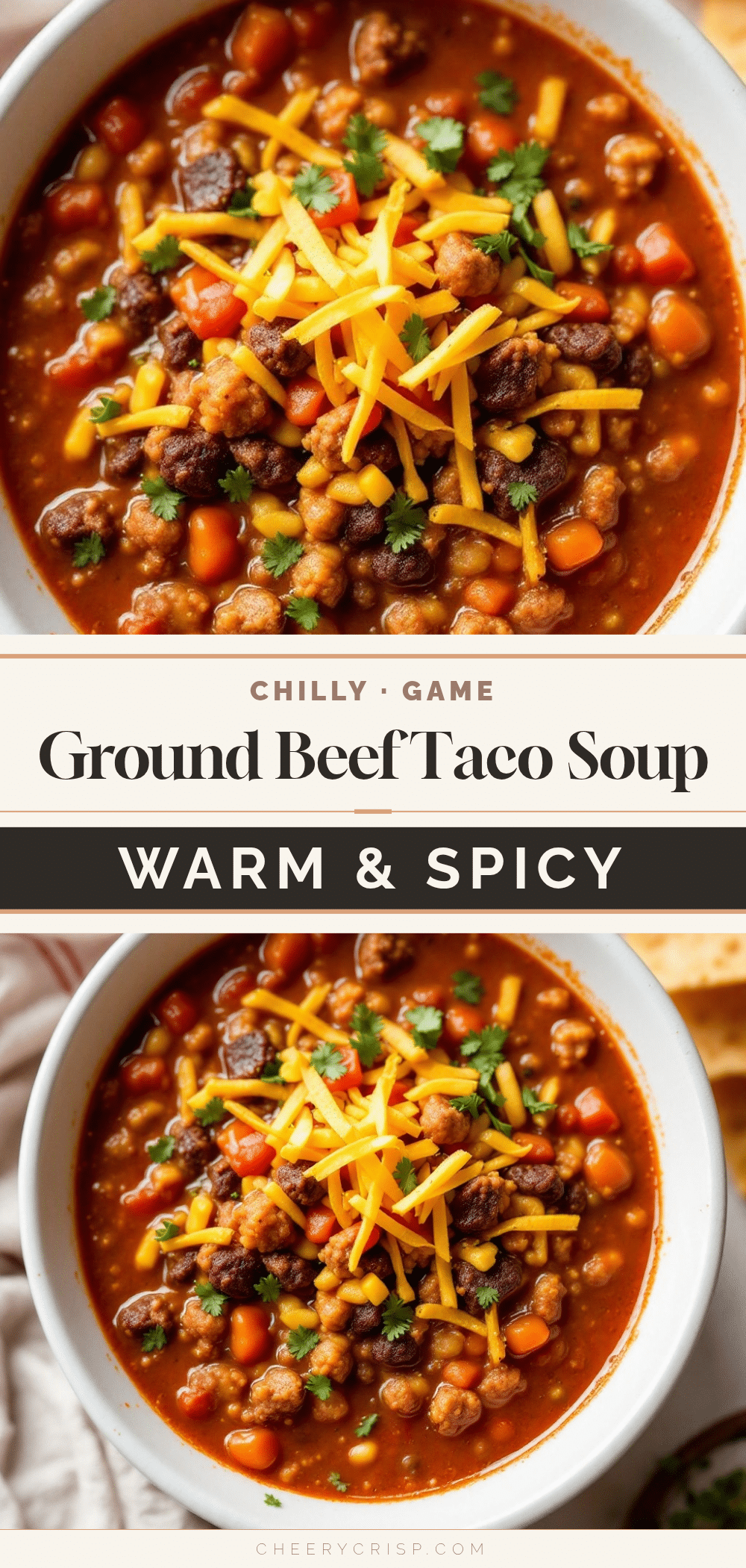 ground beef taco soup for game night recipe