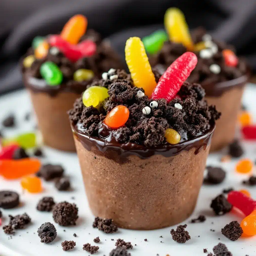 halloween dirt cups preparation steps