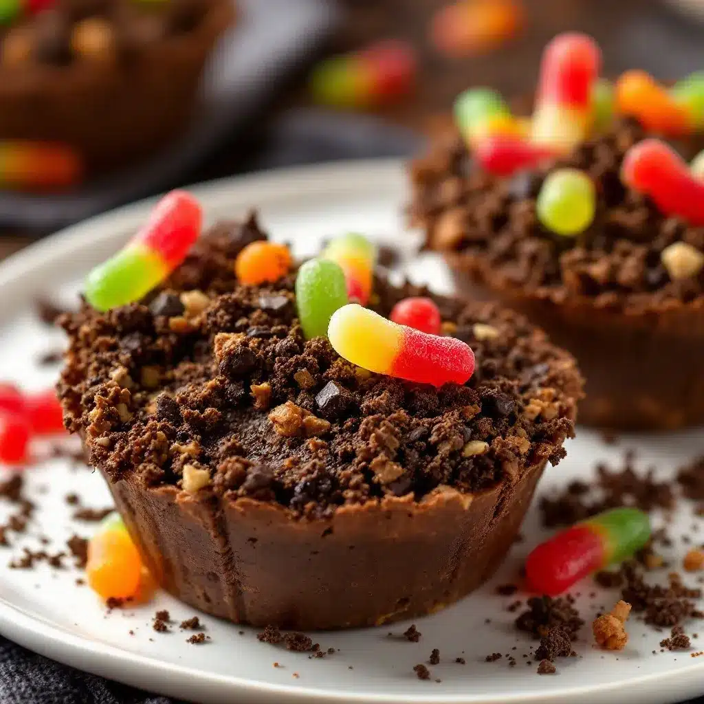 Halloween dirt cups preparation steps