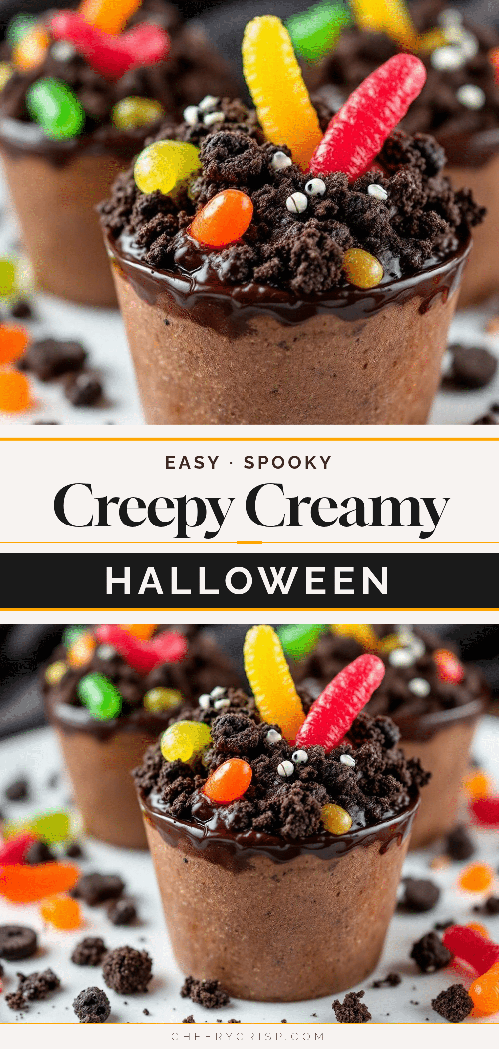 halloween dirt cups recipe