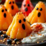 Halloween fruit ghosts - featured image