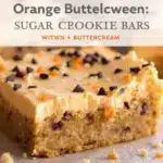 Halloween sugar cookie bars - featured image