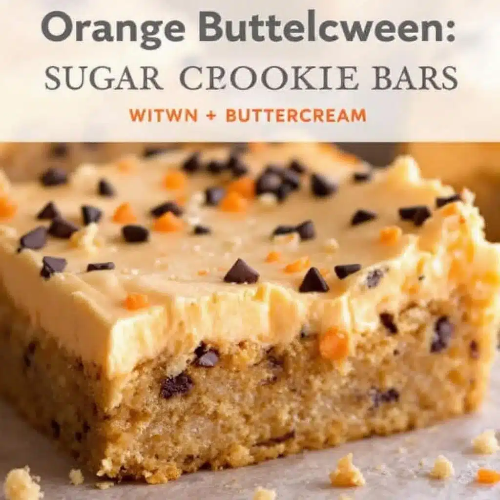 Halloween sugar cookie bars - featured image
