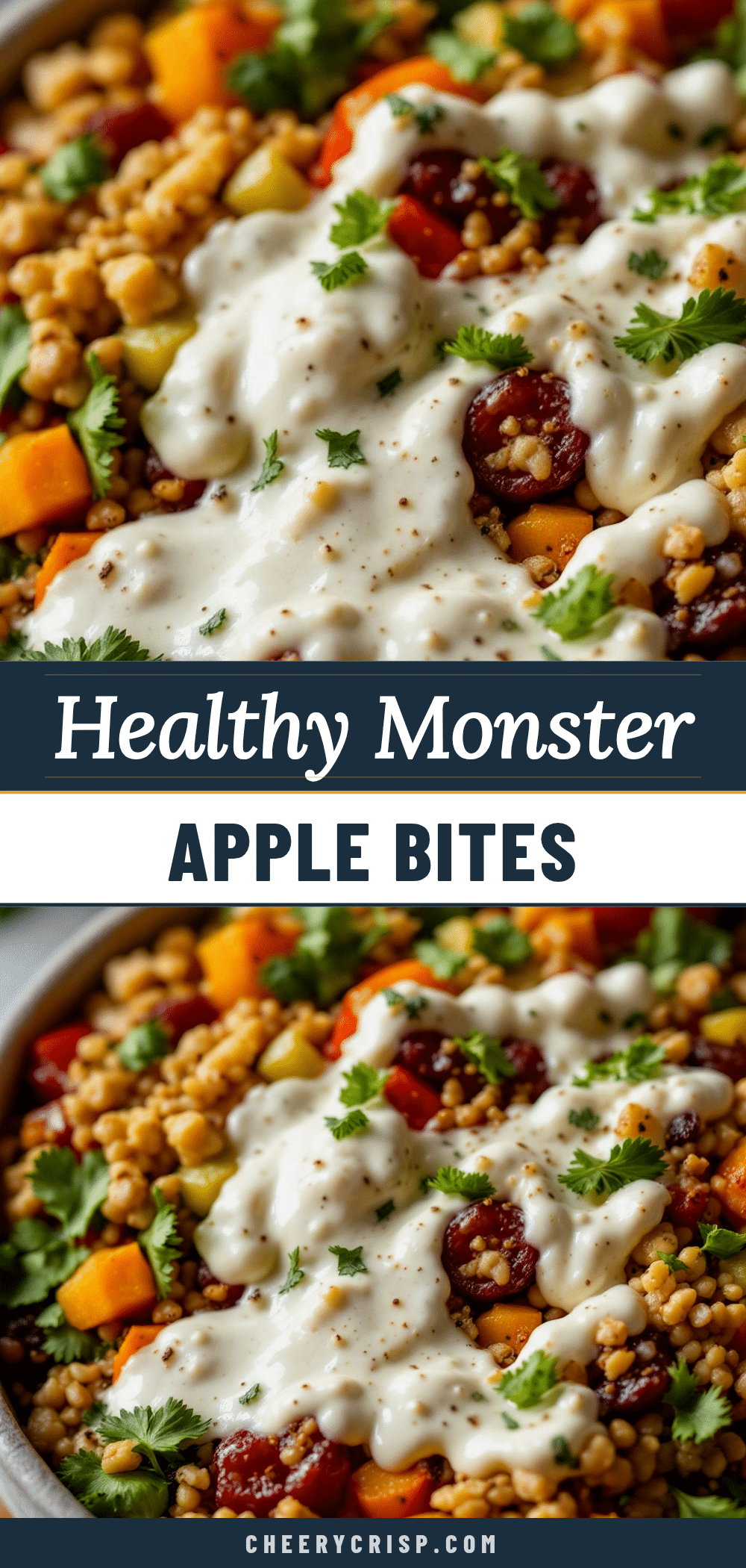 healthy apple monster bites recipe