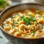homemade chicken noodle soup - featured image