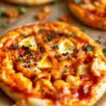 jack-o-lantern face pizzas - featured image