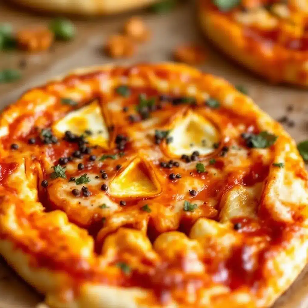 jack-o-lantern face pizzas - featured image