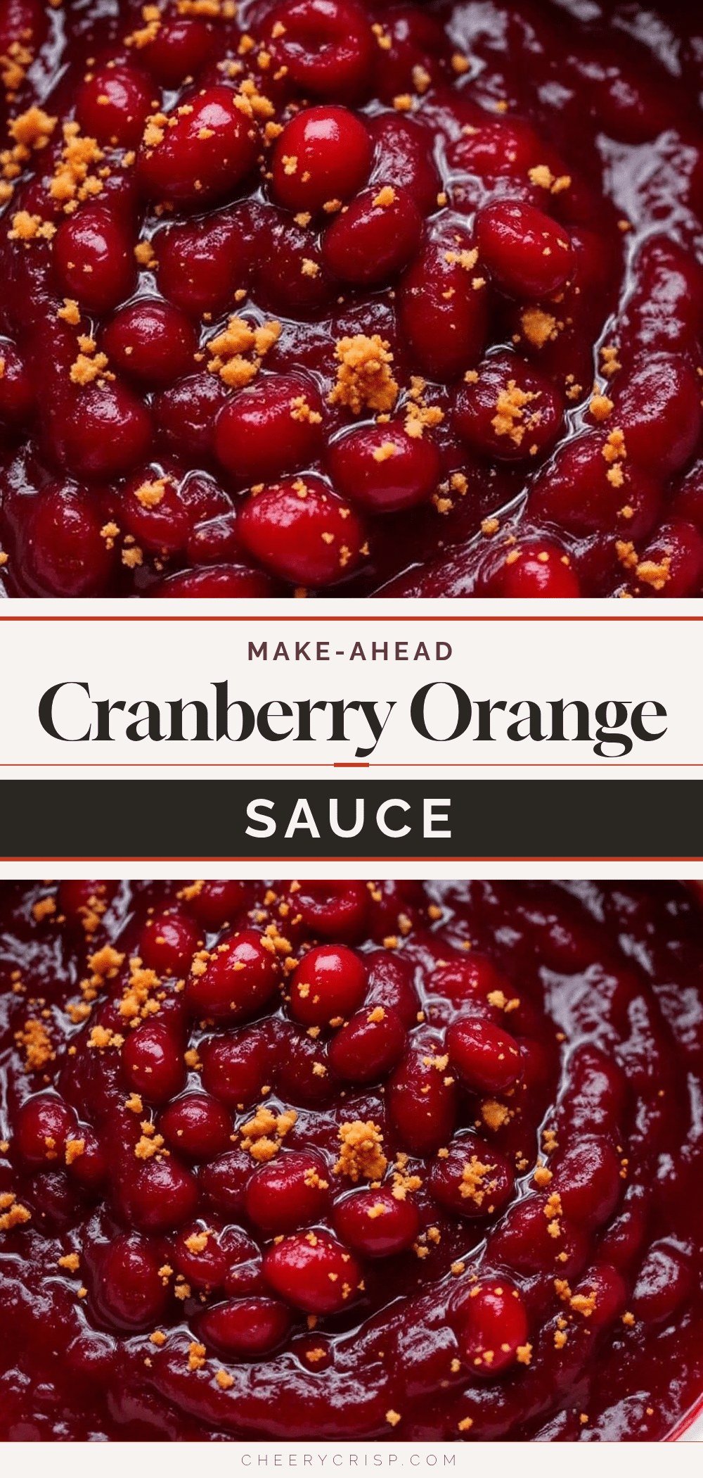make-ahead cranberry orange sauce recipe