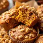 maple cinnamon pumpkin muffins - featured image