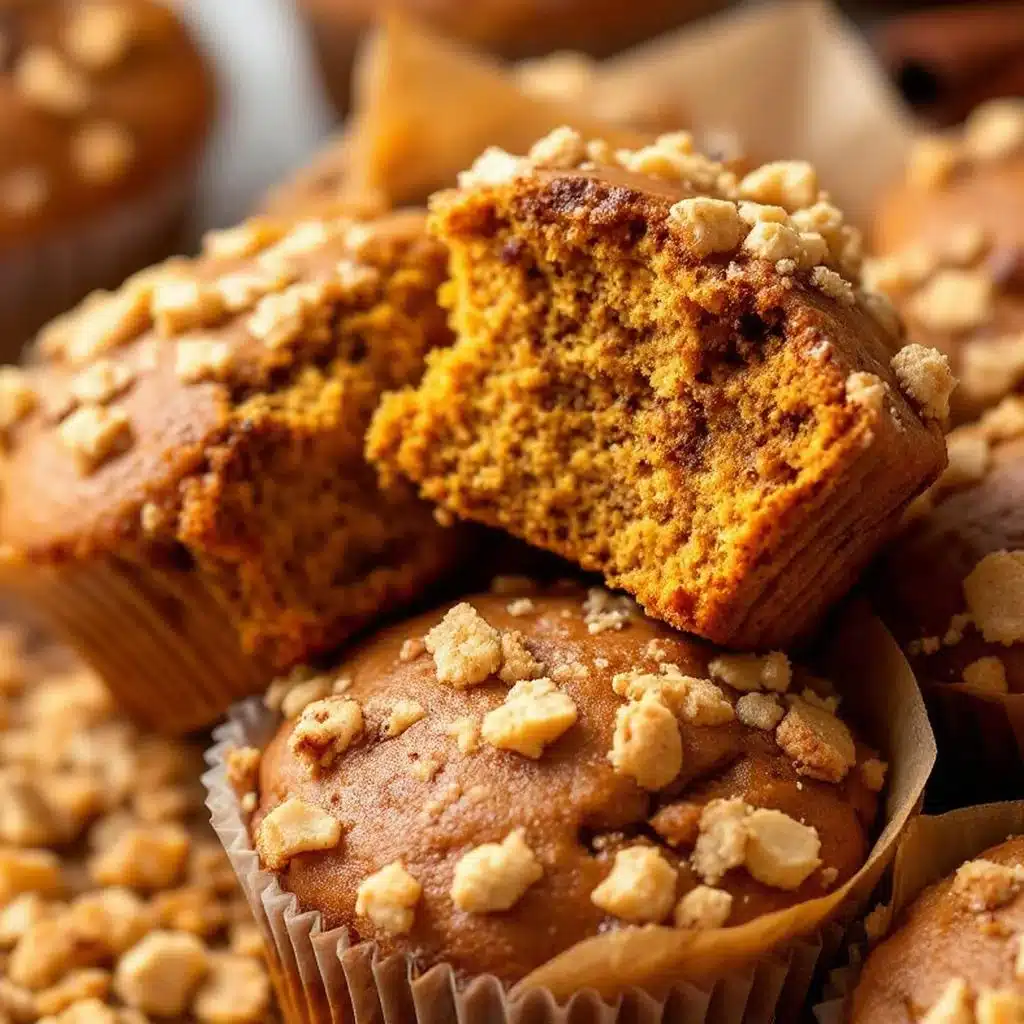 maple cinnamon pumpkin muffins - featured image