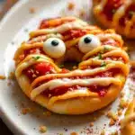 mini mummy pizza bagels - featured image