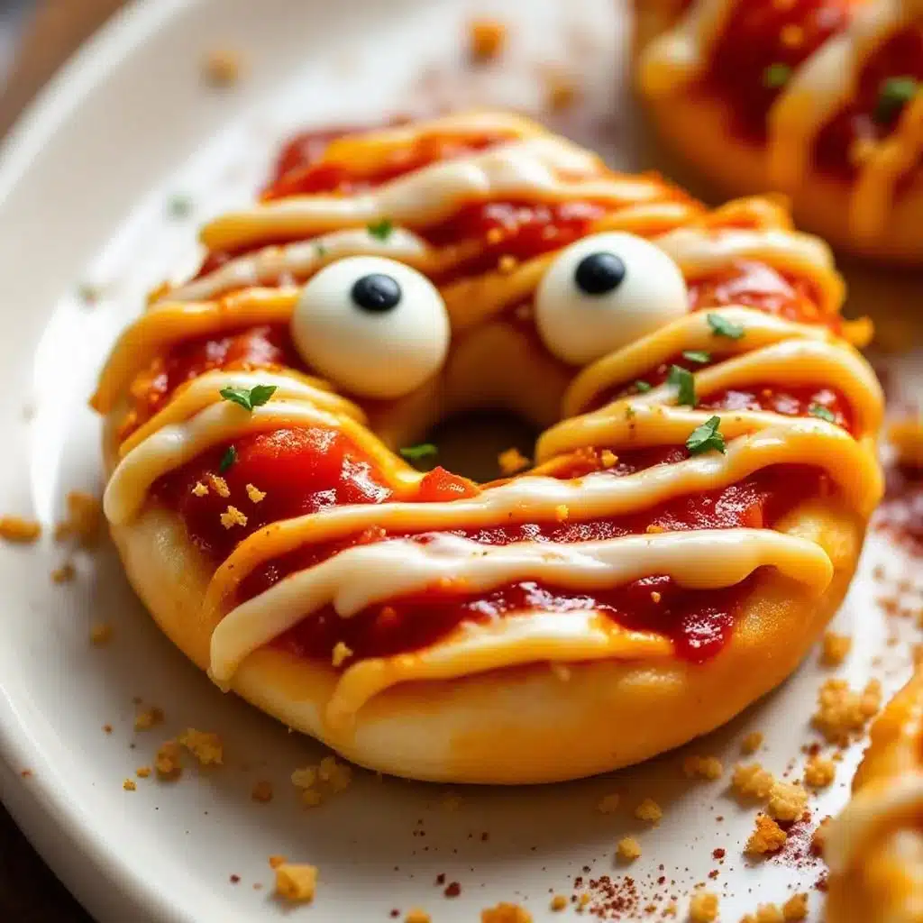 mini mummy pizza bagels - featured image