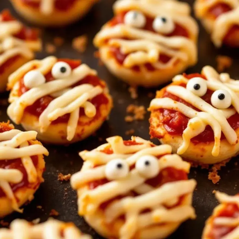 mini mummy pizza bites - featured image