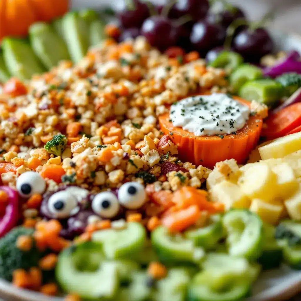 monster veggie tray preparation steps