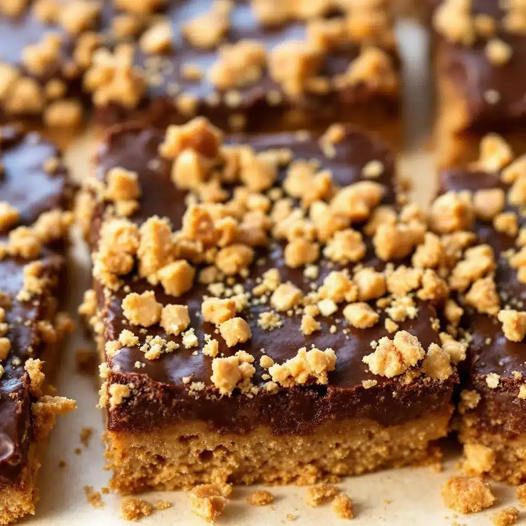 no-bake chocolate peanut butter lunchbox bars preparation steps