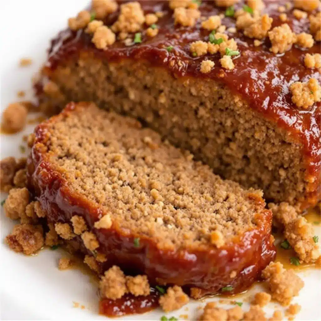 one-pan meatloaf with brown sugar glaze preparation steps