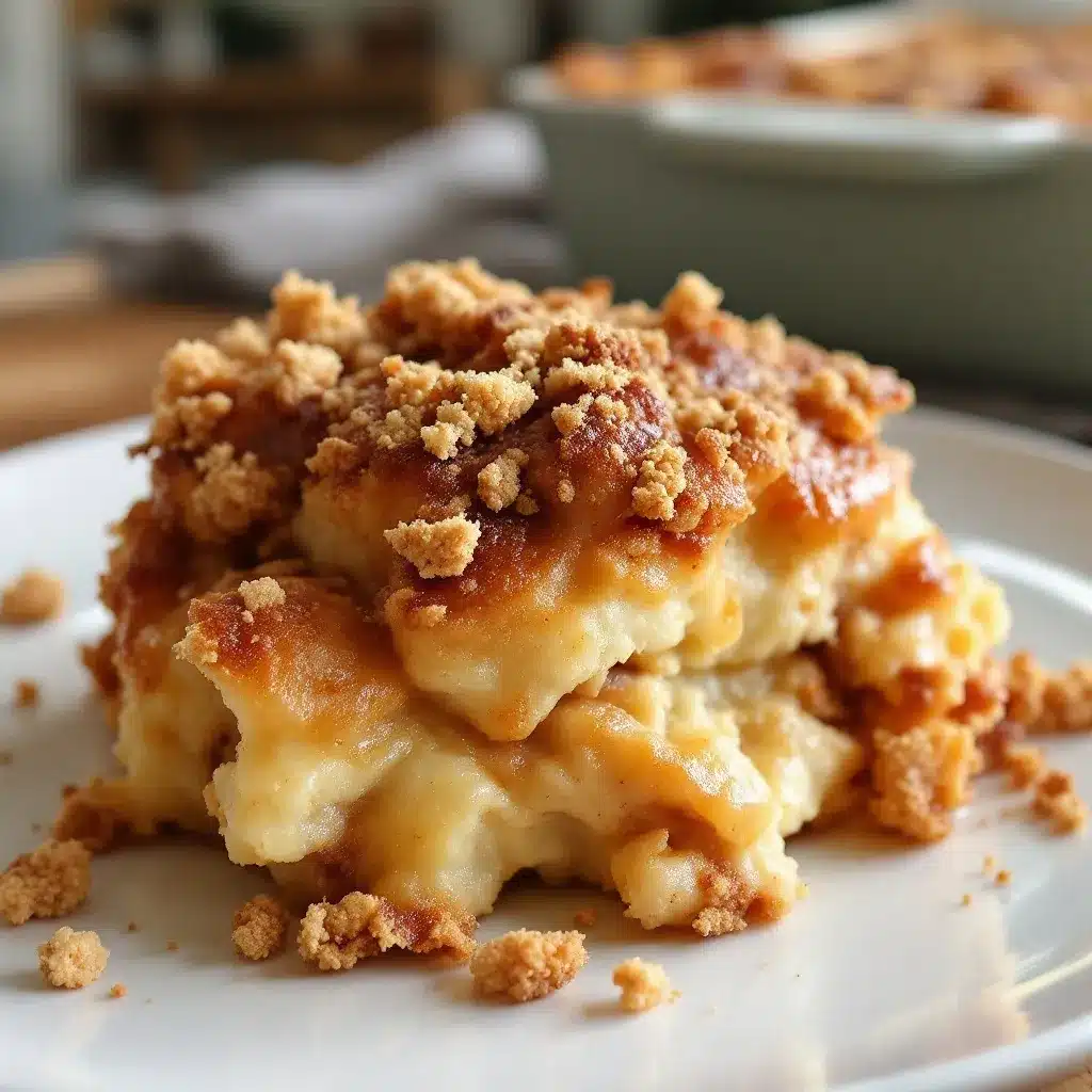 overnight cinnamon roll casserole preparation steps