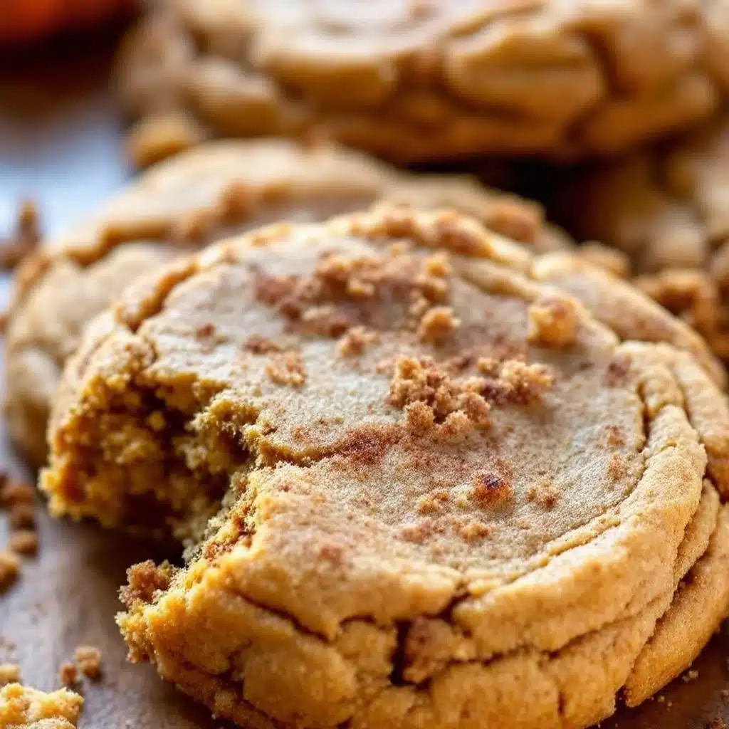 pumpkin snickerdoodle cookies - featured image