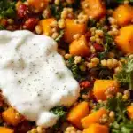 roasted butternut squash and kale salad - featured image