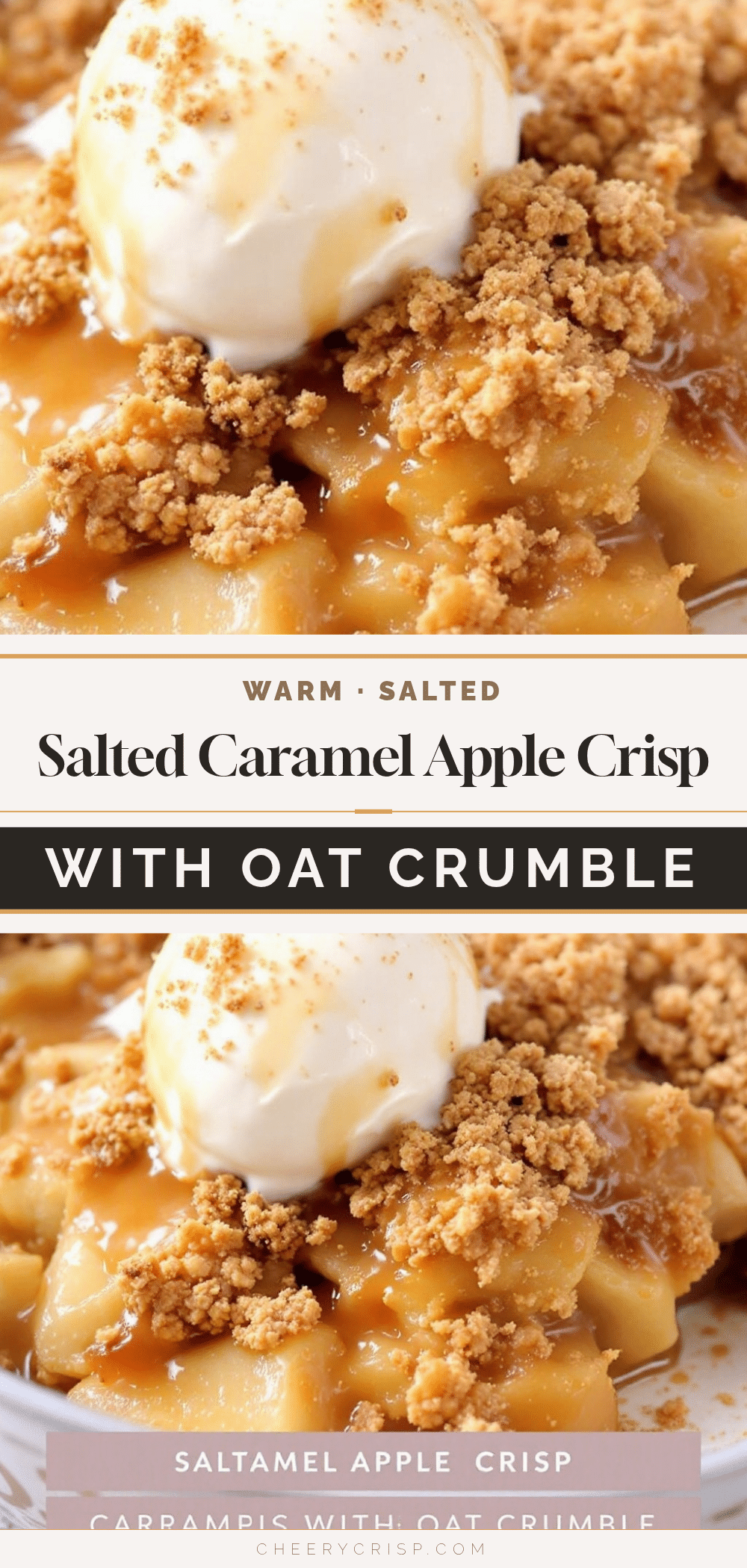 salted caramel apple crisp recipe