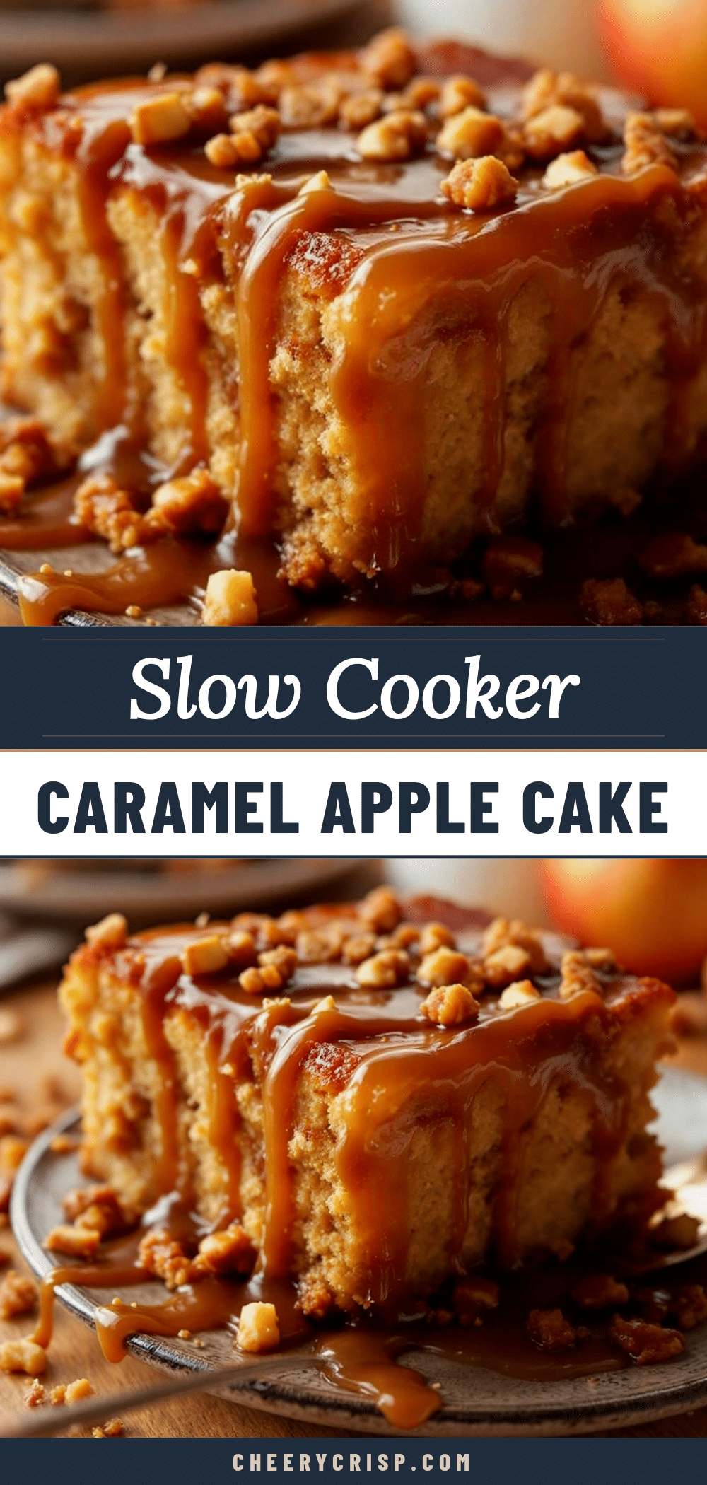 slow cooker apple cider cake recipe
