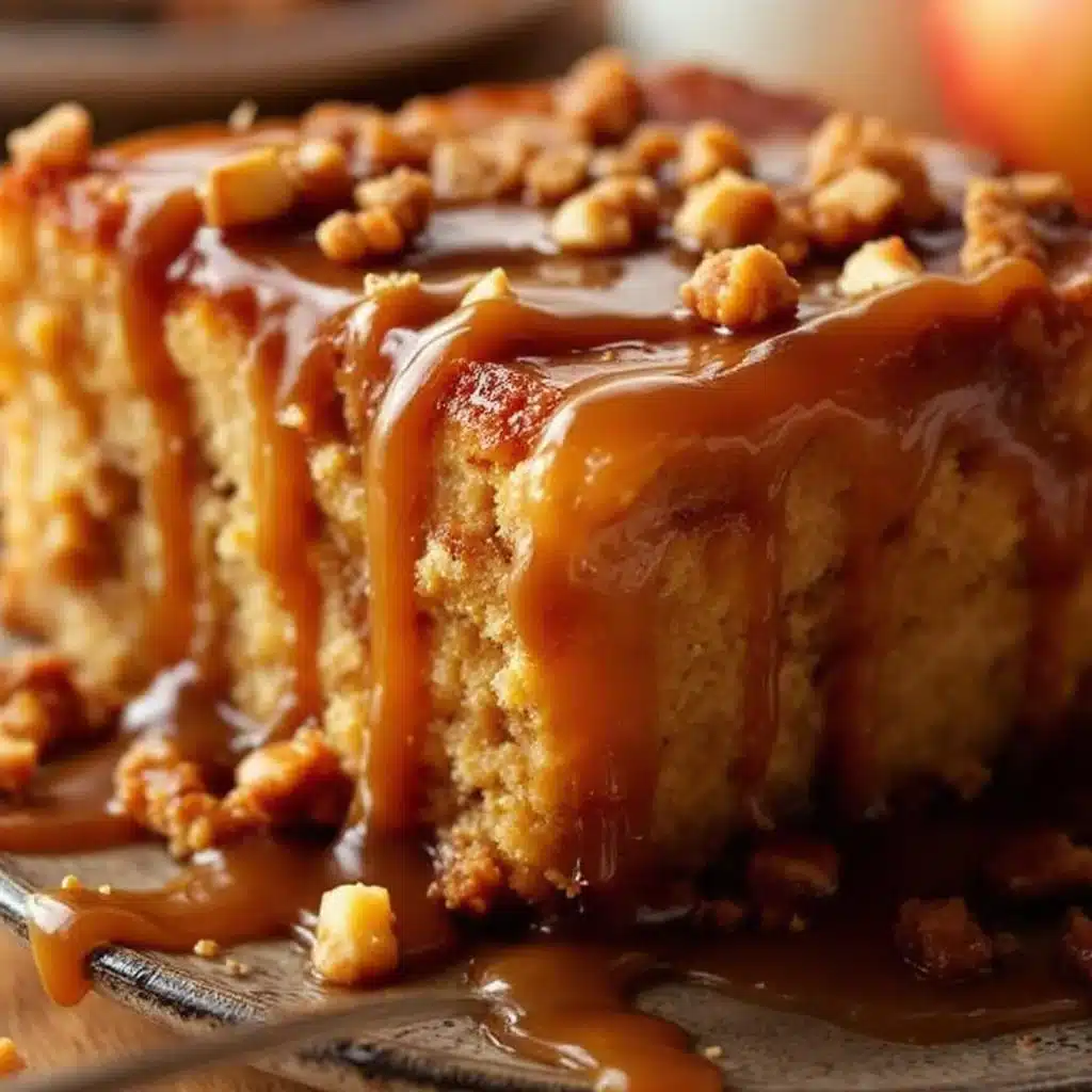 slow cooker apple cider cake - featured image