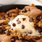 small batch chocolate chip cookie skillet for two - featured image