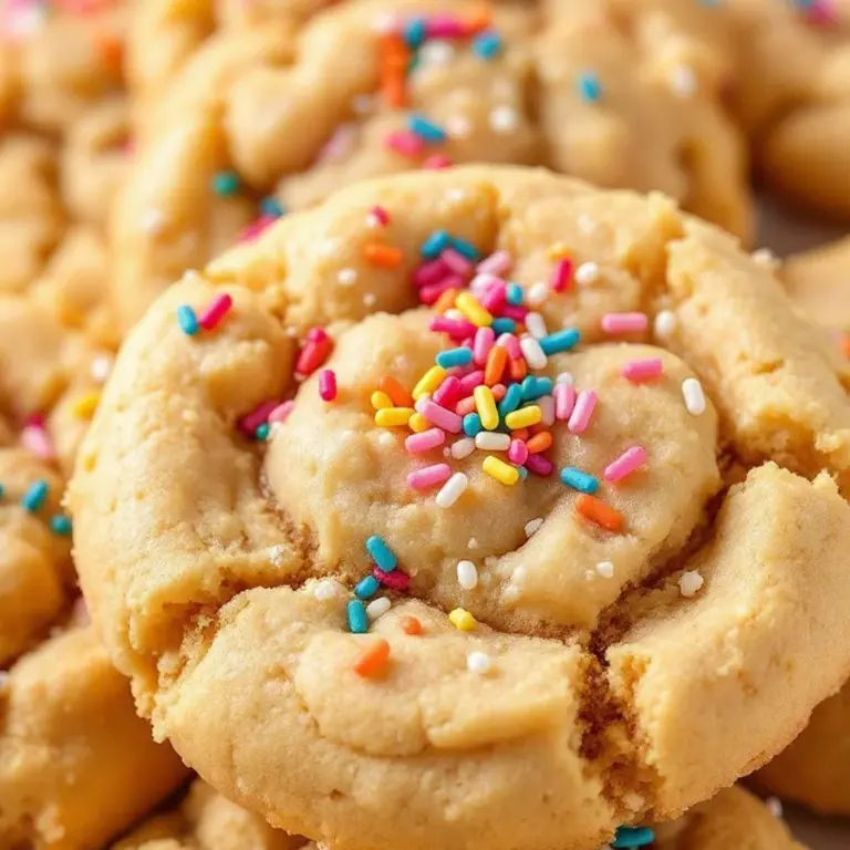 soft birthday cake cookies - featured image