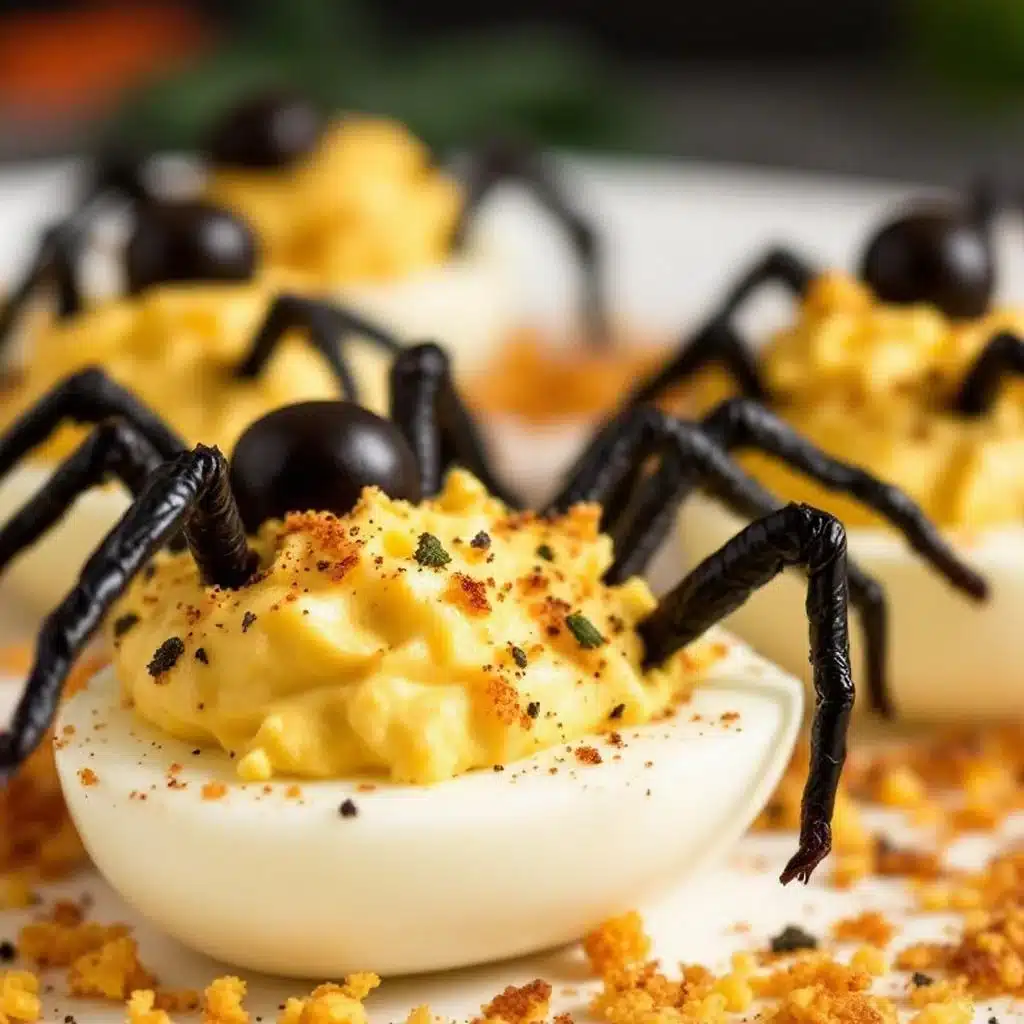 spider deviled eggs - featured image
