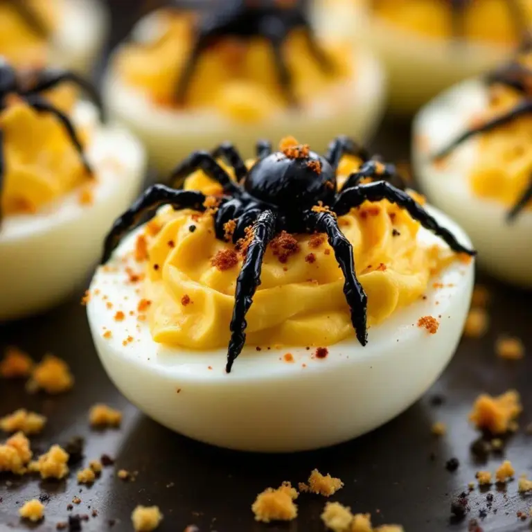 spider deviled eggs - featured image