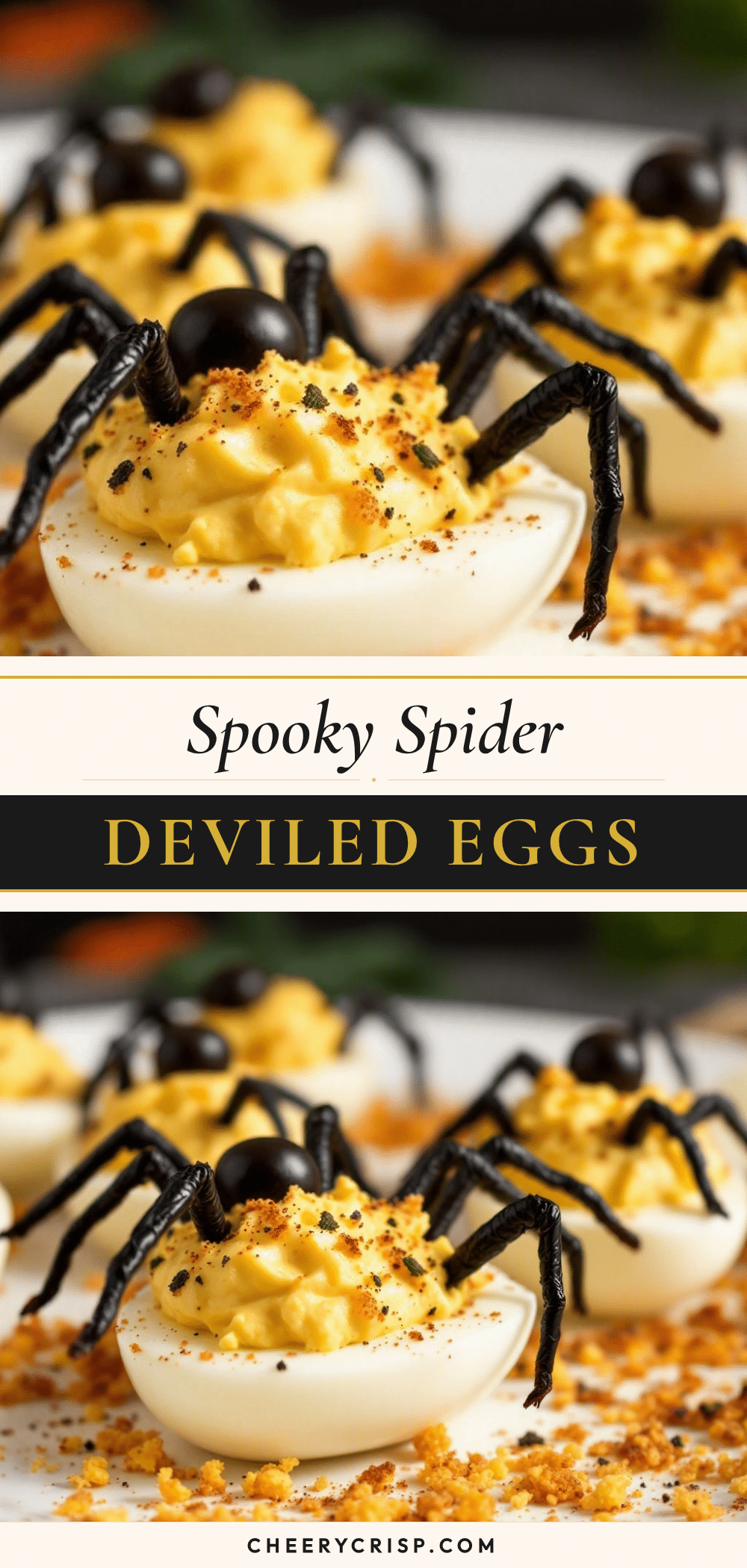 spider deviled eggs recipe