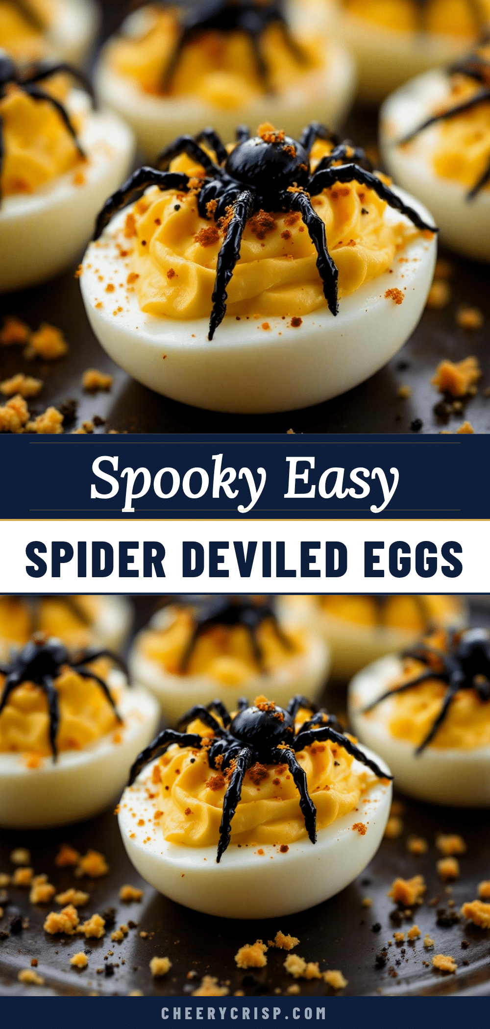 spider deviled eggs recipe
