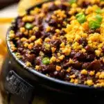 Spooky Black Cauldron Chili Dip - featured image