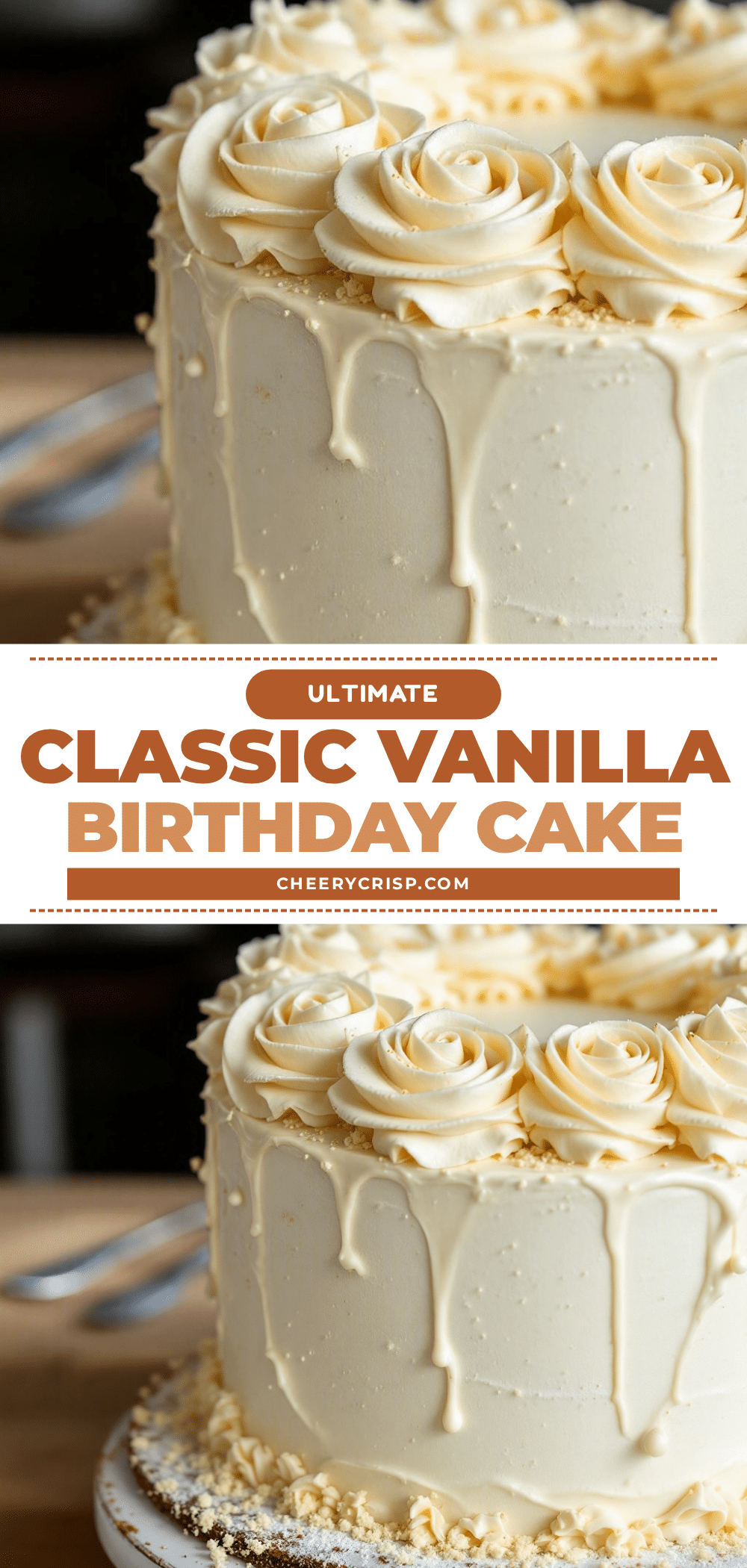 vanilla birthday cake with buttercream roses recipe